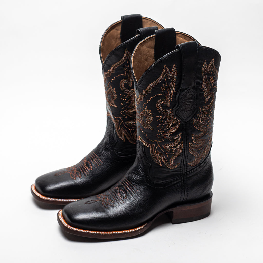 BOTA GOLDRUSH BRAMA NEGRO SUELA DE CUERO