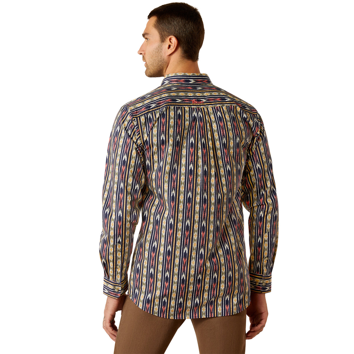 CAMISA ARIAT CHAZ FTD LS SHRT NAVY