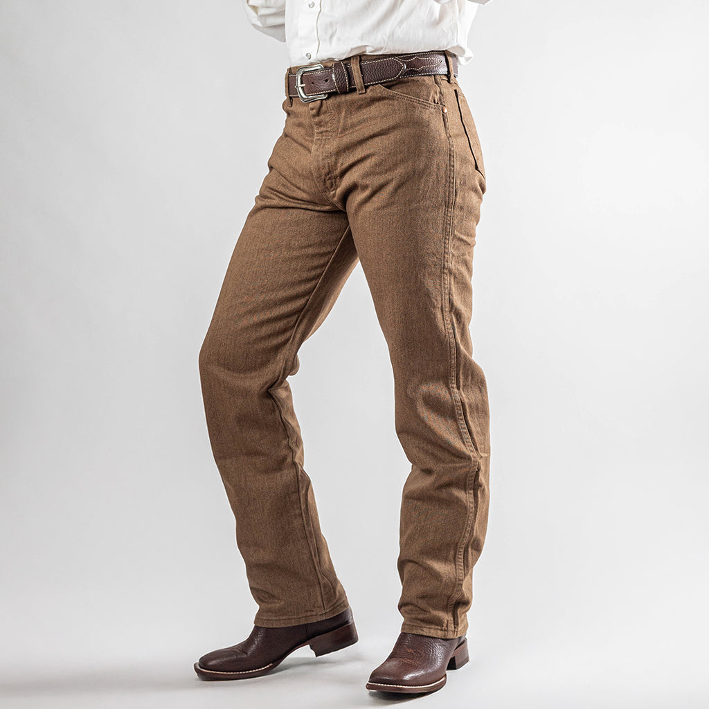 PANTALON WRANGLER SLIM FIT COLOR CAJETA